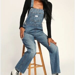 Vintage Denim Medium Wash Overalls Levi's